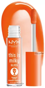 NYX Professional Makeup - This is Milky Gloss Milkshake - Błyszczyk do ust - 4 ml - MANGO LASSI - Błyszczyki do ust - miniaturka - grafika 1