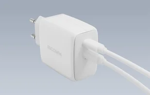 Ładowarka sieciowa 65W GaN Ricomm RC652 EU, 2xUSB-C + kabel USB-C 2.1m - Ładowarki do telefonów - miniaturka - grafika 8