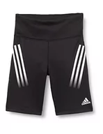 Legginsy - adidas H16897 G BTHIS3S SH TI Legginsy czarno-białe 6-7Y - miniaturka - grafika 1