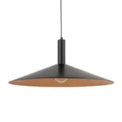 Lampy sufitowe - Zawieszana lampa Capri 41009 Sigma do salonu disc czarna miedziana - miniaturka - grafika 1