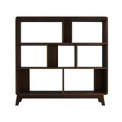 Regały - Regał w dekorze orzecha 122x126 cm Cassie – Støraa - miniaturka - grafika 1