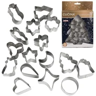 Formy do ciast - La Cucina Wykrawacze do ciastek pierników świąteczne foremki święta Boże Narodzenie 16 elementów 259109 - miniaturka - grafika 1