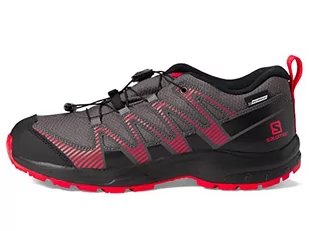 Salomon XA Pro V8 Climasalomon wodoodporne dziecięce buty outdoorowe, precyzyjne dopasowanie, przyczepność w każdym terenie, sportowy wygląd, Magnet, 34 EU - Buty dla chłopców - miniaturka - grafika 1