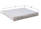 Filtry kabinowe - Filtr, wentylacja przestrzeni pasażerskiej Mahle LA 1506 - miniaturka - grafika 1