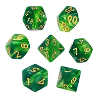 Akcesoria do gier planszowych - Rebel komplet kości RPG, miętowo-zielone - miniaturka - grafika 1