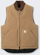 Kamizelki męskie - Kamizelka Carhartt V01 Firm Duck Insulated Brown - miniaturka - grafika 1