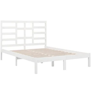 Lumarko Rama łóżka, biała, lite drewno, 140x200 cm - Łóżka - miniaturka - grafika 5