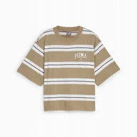 Koszulki i topy damskie - PUMA KOSZULKA SQUAD STRIPED 68153867 r M - miniaturka - grafika 1