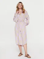 Sukienki - Silvian Heach Sukienka koszulowa GPP23371VE Fioletowy Regular Fit - miniaturka - grafika 1