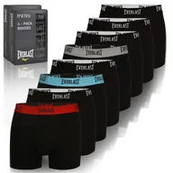 Majtki męskie - Everlast Bokserki Męskie Zestaw Czarny Guma Bawełna Zestaw 8 Sztuk Roz. M - miniaturka - grafika 1