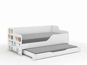 Łóżeczka i kojce - Łóżko dziecięce LILU 160x80 ZWIERZĄTKA z funkcją spania - miniaturka - grafika 1