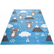 Dywany dla dzieci - Niebieski dziecięcy dywan w misie koala - Jomi 3X - miniaturka - grafika 1
