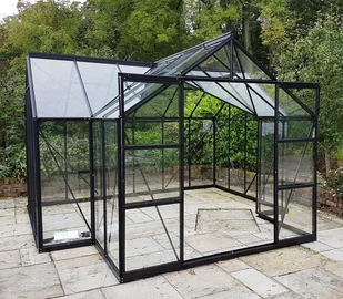 VITAVIA szklarnia ogrodowa Sirius 13000, zielona - (13 m2; 3,84 x 3,84 m) szkło hartowane + baza - Szklarnie ogrodowe - miniaturka - grafika 15