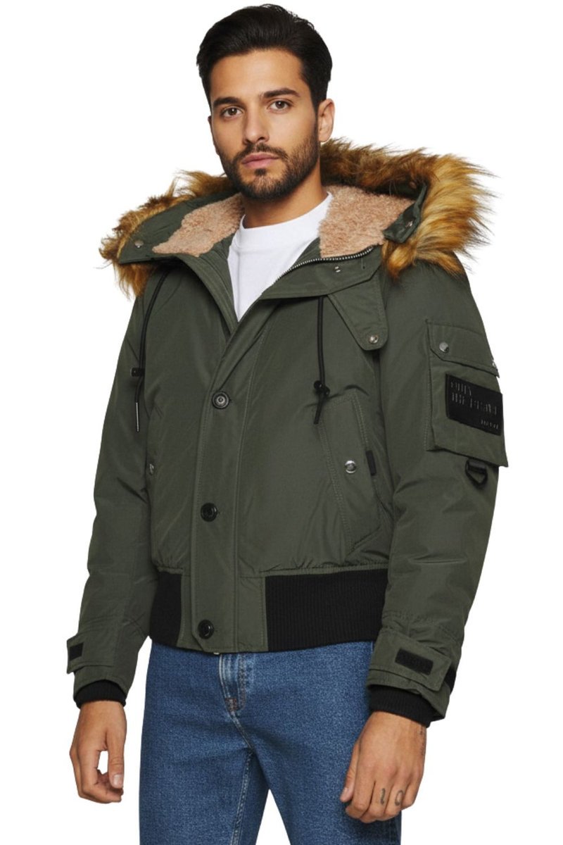 Kurtka męska Diesel W-Jame zimowa ciepła z kapturem-M