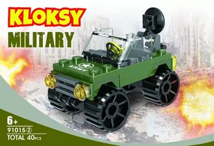 Kloksy Armia samochód wojskowy 40 elementów - Klocki - miniaturka - grafika 1