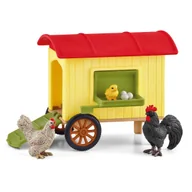 Figurki dla dzieci - schleich 42572 Przenośny kurnik, od 3 lat, FARM WORLD - Zestaw do zabawy, 5 kawałki - miniaturka - grafika 1