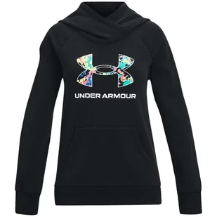 Bluza dziewczęca Under Armour Rival Logo Hoodie - Odzież sportowa dziecięca - miniaturka - grafika 1