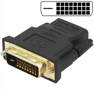 Adaptery i przejściówki - Przejście Adapter Z Wtyk DVI Na Gniazdo Hdmi 1080P - miniaturka - grafika 1