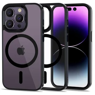 Etui Magmat MagSafe do Apple iPhone 14 Pro Max Black/Clear - Etui i futerały do telefonów - miniaturka - grafika 1