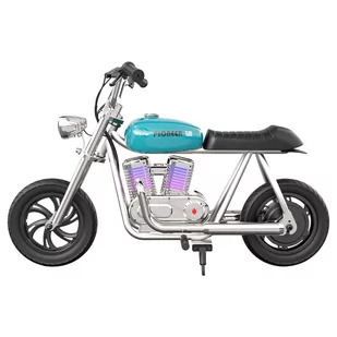 Elektryczny motocykl dla dzieci HYPER GOGO Pioneer 12 Plus z aplikacją, 5.2Ah 160W z oponami 12'x3', zasięg 12KM - niebieski - Motocykle - miniaturka - grafika 1