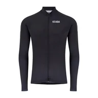 Bluzy na rower - Męska koszulka kolarska z długim rękawem – Czarna - miniaturka - grafika 1