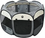 Sprzęt podróżny i transportery dla psów - DUŻY SKŁADANY KOJEC ZAGRODA LEGOWISKO KLATKA DLA PSA KOTA SZCZENIĄT 125 XXL - miniaturka - grafika 1