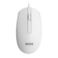 Myszki - Marvo MS003, biała, optyczna, 1000DPI - miniaturka - grafika 1