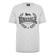 Koszulki męskie - Szara koszulka męska Lonsdale Jersey Graphic, Rozmiar 3XL - miniaturka - grafika 1