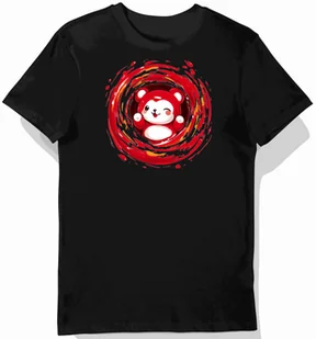 Koszulka męska czarna z nadrukiem Rilakkuma L - Koszulki męskie - miniaturka - grafika 1