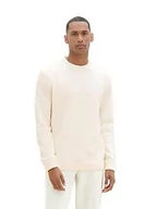 Swetry męskie - TOM TAILOR sweter męski, 34176 - Vintage Beige White Core, XL - miniaturka - grafika 1