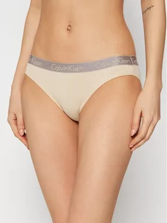 Majtki damskie - Calvin Klein Underwear Figi klasyczne 000QD3540E Brązowy - grafika 1