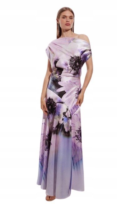 KAREN MILLEN SUKIENKA MAXI Z NADRUKIEM KWIATOWYM 36 B1C