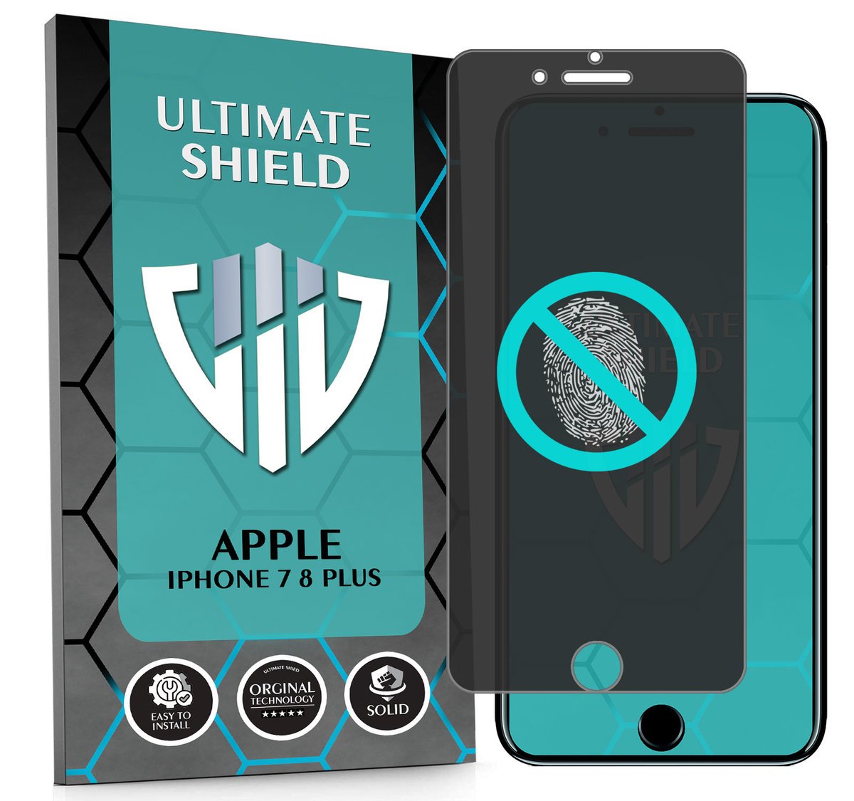 NAJLEPSZE SZKŁO 5D PEŁNE DO APPLE IPHONE 7 8 PLUS NIETŁUKĄCE ORYGINAŁ