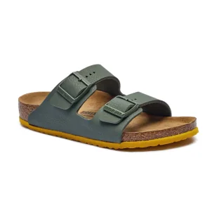 Birkenstock Klapki Arizona Narrow fit z dodatkiem skóry - Buty dla dziewczynek - miniaturka - grafika 1