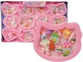 Zabawy w naśladowanie dorosłych - Zestaw 12 pierścionków dla małej damy Mix - zabawka - miniaturka - grafika 1