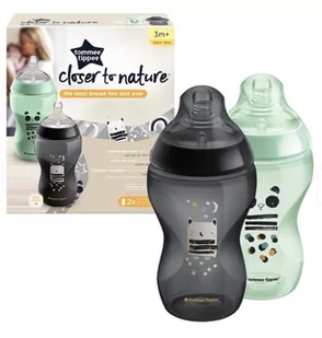 Tommee Tippee Butelka antykolkowa dekorowana Closer to Nature 340ml (2szt.) - Butelki dla niemowląt - miniaturka - grafika 1