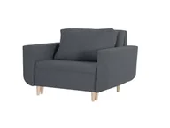Sofy i kanapy - Fotel DORO z funkcją spania Sofa Szary - miniaturka - grafika 1