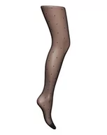 Rajstopy - Dim Rajstopy w kropki damskie, czarny, 38-40 - miniaturka - grafika 1