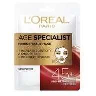 Maseczki do twarzy - Loreal Paris LOREAL_Age Specialist Firming Tissue Mask 45+ maska ujędrniająca na tkaninie 30g p-3600523751549 - miniaturka - grafika 1