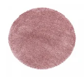 Dywany - Dywan Shaggy Fluffy koło różowy, 160x160 cm - miniaturka - grafika 1