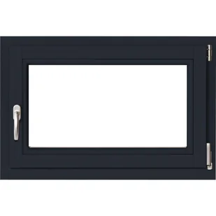 Lupol 3-szybowe fasadowe lakier kolor antracyt O2 90 RU 865x535 mm - Okna - miniaturka - grafika 1