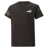 Odzież sportowa dziecięca - Koszulka Sportowa Dziewczęca Puma Power Colorblock - miniaturka - grafika 1