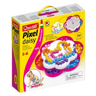 Quercetti Mozaika Pixel Daisy Kaczka 150 elementów - Zabawki kreatywne - miniaturka - grafika 1