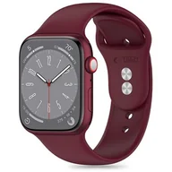 Akcesoria do smartwatchy - Pasek TECH-PROTECT Silicone do Apple Watch 4/5/6/7/8/9/SE/Ultra 1/2 (42/44/45/49mm) Bordowy - miniaturka - grafika 1