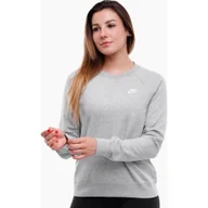Bluzy sportowe damskie - Bluza sportowa damska Nike Essentials Crew FLC - miniaturka - grafika 1