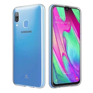 Crong Crystal Slim Cover - Etui Samsung Galaxy A40 (przezroczysty) - Etui i futerały do telefonów - miniaturka - grafika 1