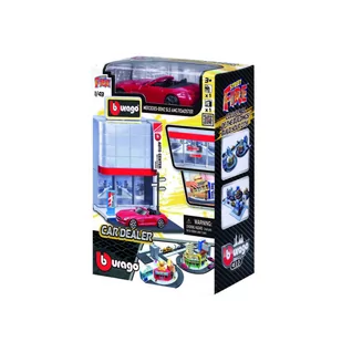 Bburago Street Fire City Car Dealer 1:43 - Samochody i pojazdy dla dzieci - miniaturka - grafika 1