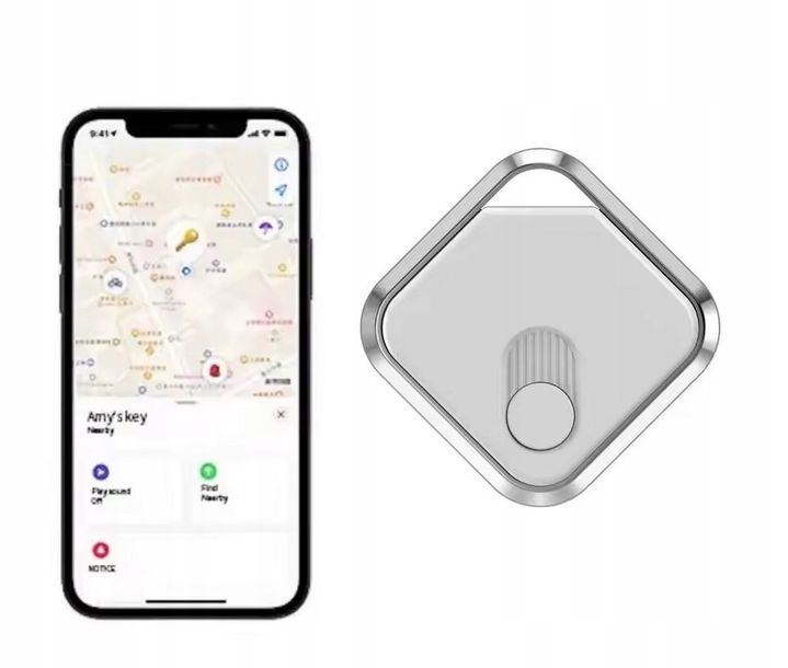 Lokalizator dla Psów Kotów Biały GPS Globalny do Kluczy Portfela Bagażu