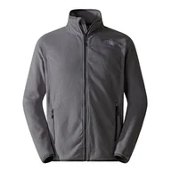 Bluzy męskie - Bluza The North Face 100 Glacier Full-Zip Fleece 0A855X4HJ1 - szara - miniaturka - grafika 1