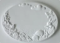 Akcesoria rzeźbiarskie - Forma do odlewów, tabliczka na drzwi, łąka - miniaturka - grafika 1